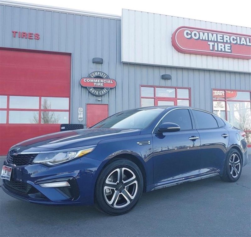 Photo of blue car upgraded by Commercial Tire