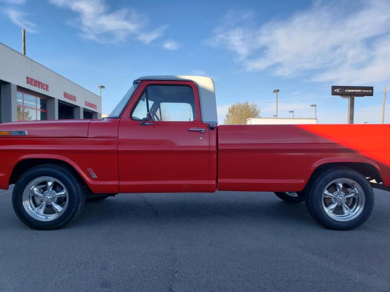 Photo of a red Ford upgraded by Commercial Tire